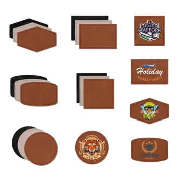 PU Leather Badges